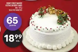 Metro FRONT STREET BAKERY FESTIVE DESSERT CAKES offer