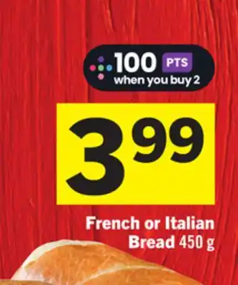 Foodland French or Italian Bread offer