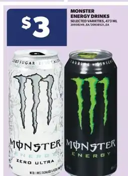 Real Canadian Superstore MONSTER ENERGY DRINKS, 473 ML offer