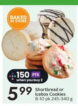 Sobeys Shortbread or Icebox Cookies offer