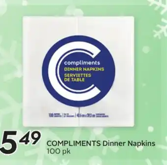 Sobeys COMPLIMENTS Dinner Napkins offer