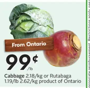Sobeys Cabbage offer
