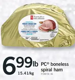 Fortinos PC BONELESS SPIRAL HAM offer