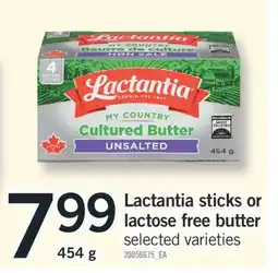 Fortinos LACTANTIA STICKS OR LACTOSE FREE BUTTER, 454 G offer