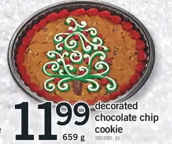 Fortinos DECORATED CHOCOLATE CHIP COOKIE, 659 G offer