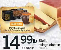 Fortinos STELLA ASIAGO CHEESE offer