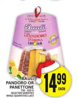 Food Basics BAULI PANDORO OR PANETTONE offer