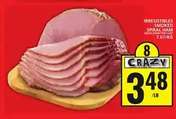 Food Basics IRRESISTIBLES SMOKED SPIRAL HAM offer