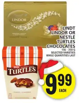 Food Basics LINDT LINDOR OR NESTLÉ TURTLES CHOCOLATES offer