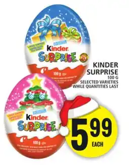 Food Basics KINDER SURPRISE offer