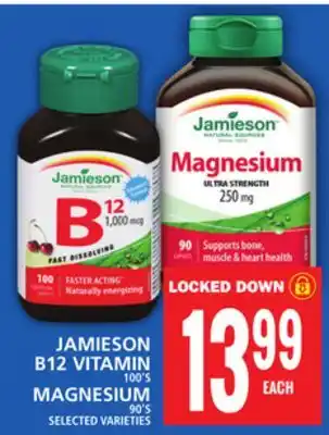 Food Basics JAMIESON B12 VITAMIN OR MAGNESIUM offer