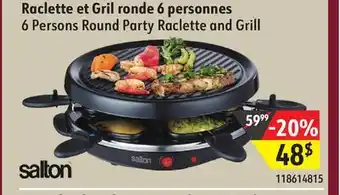 Hart salton 6 Persons Round Party Raclette and Grill offer