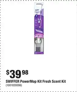 Home Depot SWIFFER PowerMop Kit Fresh Scent Kit offer