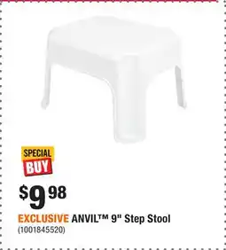 Home Depot EXCLUSIVE ANVIL 9 Step Stool offer