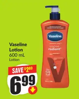 Chalo FreshCo Vaseline Lotion 600 mL offer