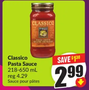 Chalo FreshCo Classico Pasta Sauce 218-650 mL offer