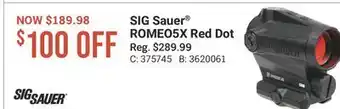 Cabela's SIG Sauer ROMEO5X Red Dot offer