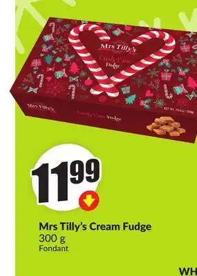 FreshCo Mrs Tilly's Cream Fudge 300 g offer