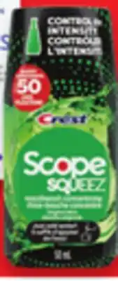 Walmart Crest Gum Toothpaste 110 mL, Oral-B Pulsar Toothbrush or Crest Scope Squeez Mouthwash 50 mL offer