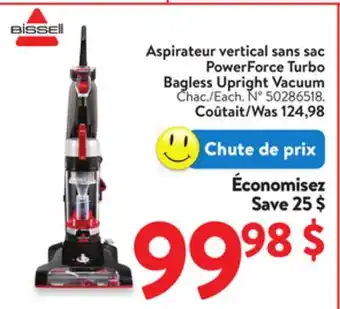 Walmart Bissell PowerForce Turbo Bagless Upright Vacuum offer