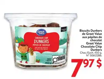 Walmart Great Value Chocolate Chip Dunkers offer