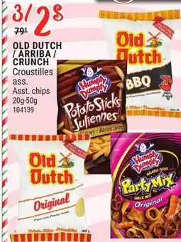 Rossy OLD DUTCH, ARRIBA, CRUNCH Asst. chips offer