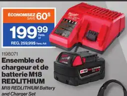 Patrick Morin Milwaukee M18 REDLITHIUM Battery and Charger Set offer