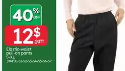 Rossy Elastic-waist pull-on pants S-XL offer