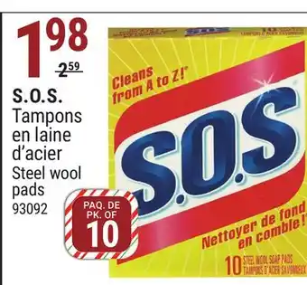 Rossy S.O.S. Steel wool pads offer