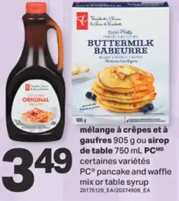 L'Intermarché MÉLANGE À CRÊPES ET À GAUFRES 905 G OU SIROP DE TABLE 750 ML offer