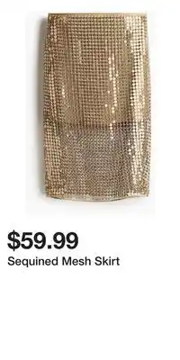 H&M Sequined Mesh Skirt offer