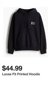 H&M Loose Fit Printed Hoodie offer