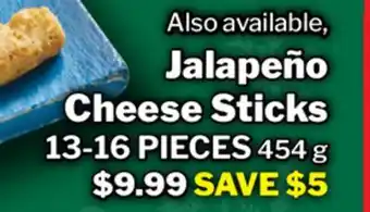 M & M Food Market Jalapeño Cheese Sticks offer