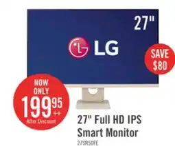 The Brick LG MyView 27 Full HD IPS 60Hz 5ms webOS Smart Monitor (27SR50F-E) offer