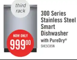 The Brick Bosch 300 Series Smart Dishwasher with PureDry and Third Rack - SHE53C85N offer