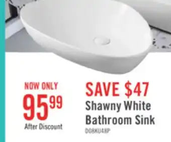 The Brick Shawny White Bathroom Sink offer