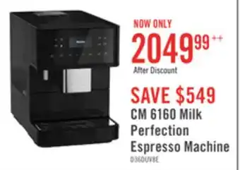 The Brick Miele CM 6160 Milk Perfection Espresso Machine offer