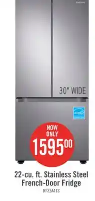 The Brick Samsung 30 22.1 Cu. Ft. French-Door Refrigerator - Stainless Steel - RF22A4111SR/AA offer