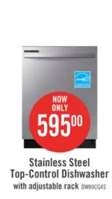 The Brick Samsung 24 53 dBA Built-In Top-Control Dishwasher with Hybrid Tub - DW80CG4021SRAA offer