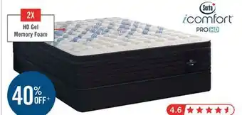 The Brick Serta iComfort Hybrid ProHD Vanguard 3.0 Eurotop Queen Mattress offer