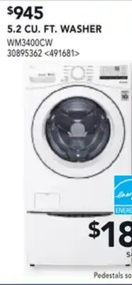 RONA LG 5.2 CU. FT. WASHER offer