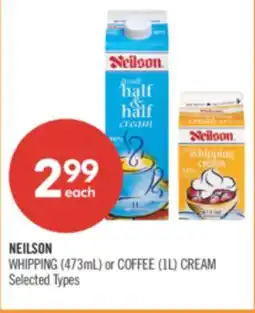 Shoppers Drug Mart NEILSON WHIPPING (473mL) or COFFEE (1L) CREAM offer