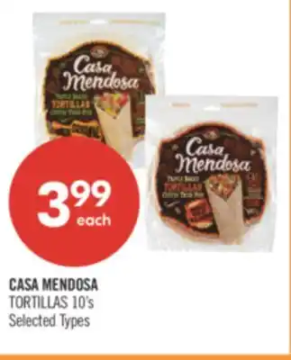 Shoppers Drug Mart CASA MENDOSA TORTILLAS offer