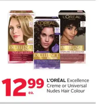 Rexall L'ORÉAL Excellence Creme or Universal Nudes Hair Colour offer