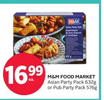 Rexall M&M FOOD MARKET Asian Party Pack 632g or Pub Party Pack 576g offer