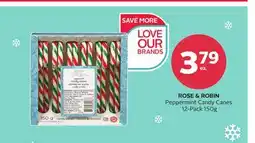 Rexall ROSE & ROBIN Peppermint Candy Canes 12-Pack offer