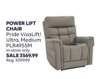 Wellwise by Shoppers POWER LIFT CHAIR Pride VivaLift! Ultra, Medium PLR4955M offer