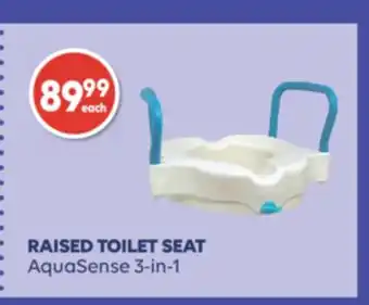 Wellwise by Shoppers RAISED TOILET SEAT AquaSense 3-in-1 offer