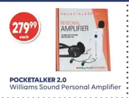 Wellwise by Shoppers POCKETALKER 2.0 Williams Sound Personal Amplifier offer