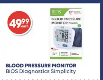Wellwise by Shoppers BLOOD PRESSURE MONITOR BIOS Diagnostics Simplicity offer